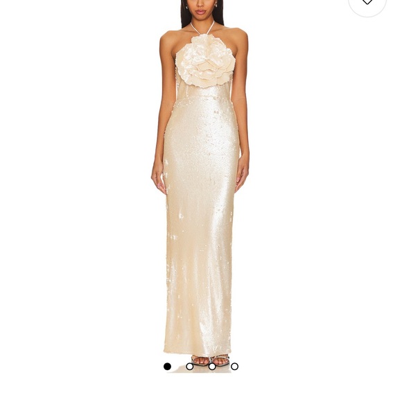 Lovers + Friends Cream Sequin Dress - Picture 3 of 6